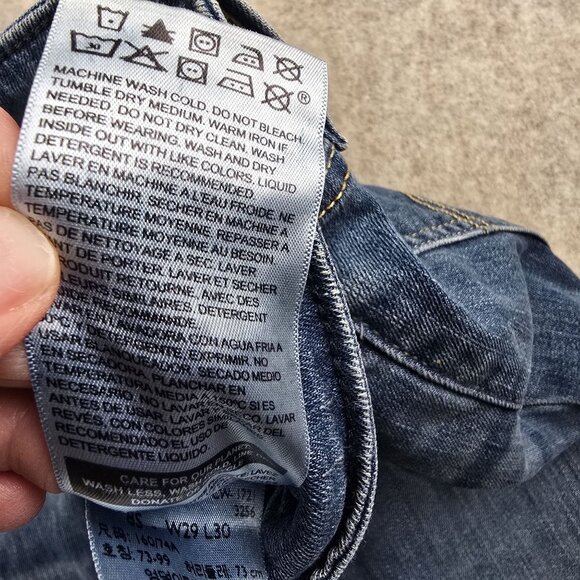 Signature By Levi Strauss Mid Rise Bootcut Jeans Blue Denim W29 L30 Cotton Blend - Picture 7 of 8